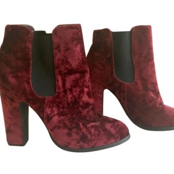 Red Velvet Booties - Picture 2 of 8